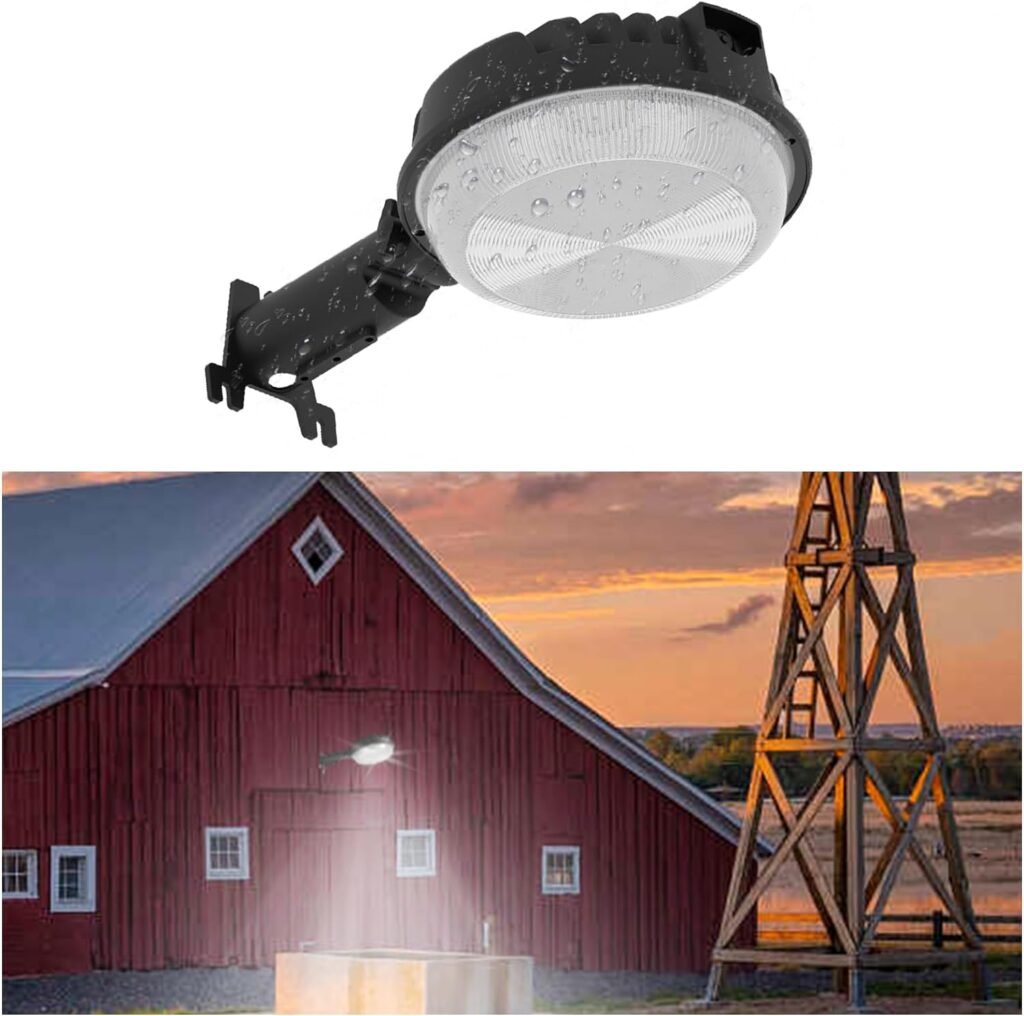 Mostop LED Barn Light 150W Dusk to Dawn Outdoor Yard Light with Photocell Sensor 12000lm 5000K Daylight, IP66 Waterproof Area Street Light for Barns Yard Garage Farm Outdoor Security Flood Lights