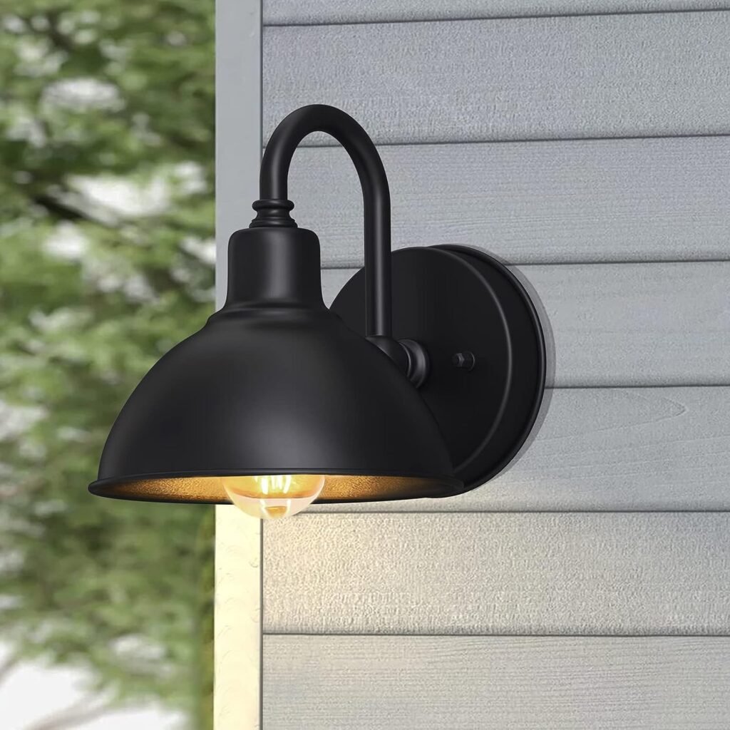 Outdoor Goose Valley -Style barn Lamps, Small and Delicate Classic Porch Farmhouse Lamps, Used for The Front Door of The Terrace Garage. 6.4 Caliber