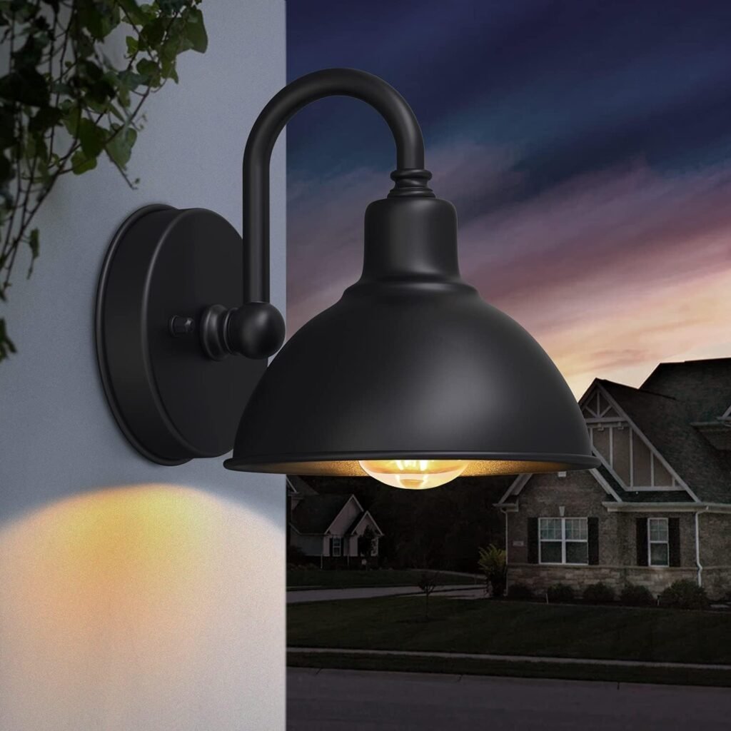 Outdoor Goose Valley -Style barn Lamps, Small and Delicate Classic Porch Farmhouse Lamps, Used for The Front Door of The Terrace Garage. 6.4 Caliber